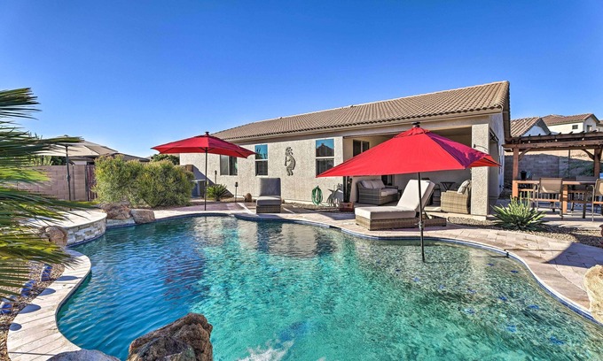 Entrada Del Oro House | Premier Gold Canyon Retreat with Private Pool & Fire Pit
