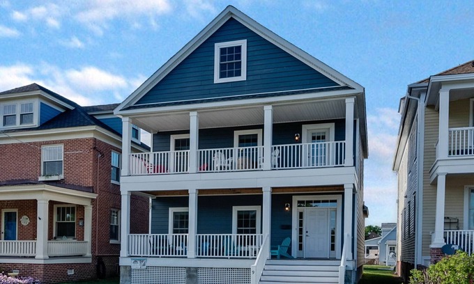 Cape Charles House | Parkside Haven with Ocean Views and Family-Friendly Perks