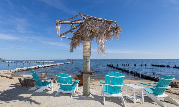 Oyster Harbor House | Oyster Harbor Waterfront Home with Private Dock & Garden