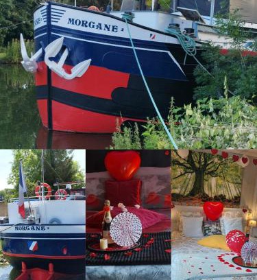 Cambrai Boat Rental | Pet-Friendly Retreat: Péniche Morgane with Hot Tub