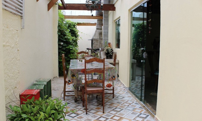 Peruibe House | Casa c 3 Dorm: Steps from the Beach with Ocean View