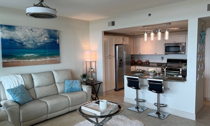 Galveston Condo | Elevated Bay Views at Palisades Palms 11th Floor Retreat