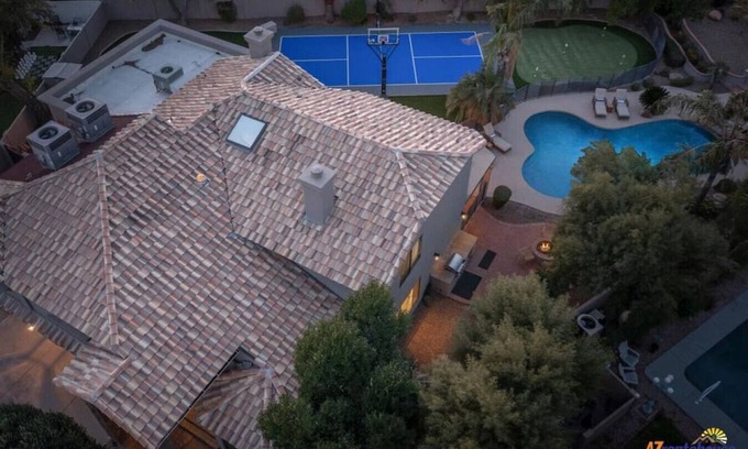 Paradise Valley Village Villa | Relax at Palm Tree Paradise with Pool, Game Room & More