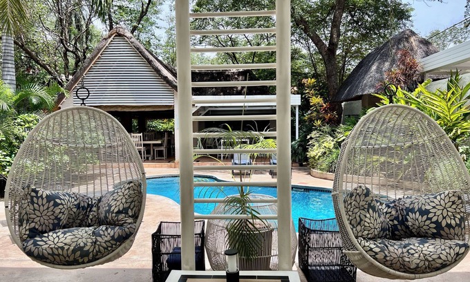 Victoria Falls Cabin | Experience Pamarah Lodge: 4-Star Stay with Pool & Breakfast
