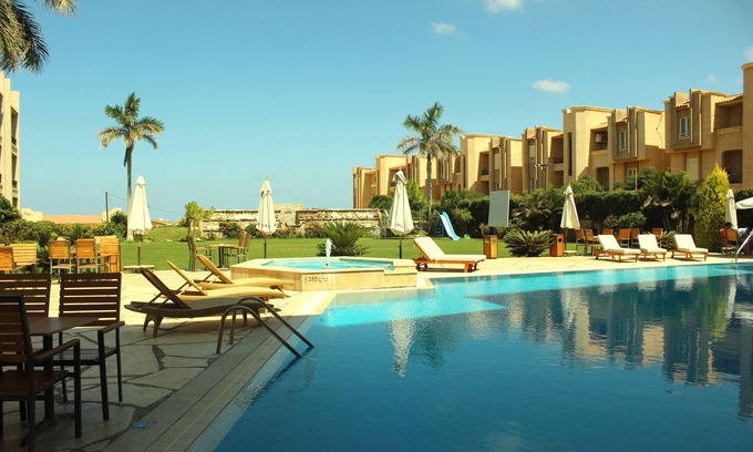 Madinet Borg Al Arab Hotel | Discover Panacea Suites Hotel: Rated 9.4 with Pool & Dining