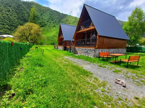 Kazbegi Ski Chalet | Guest Rated: Panorama Cottages in Sno with Breakfast Included