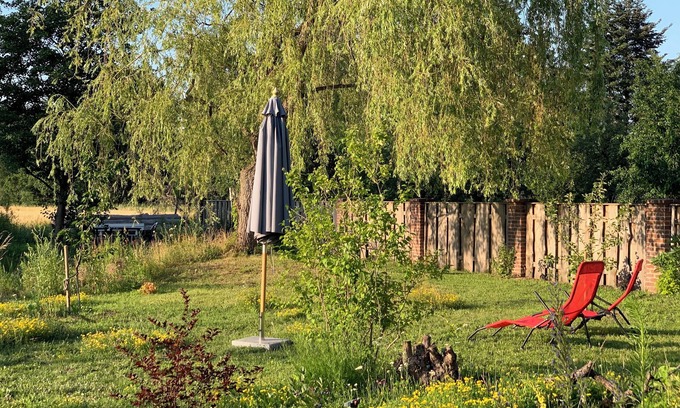 Vetschau/Spreewald Condo | Panoramazimmer mit Doppelbett