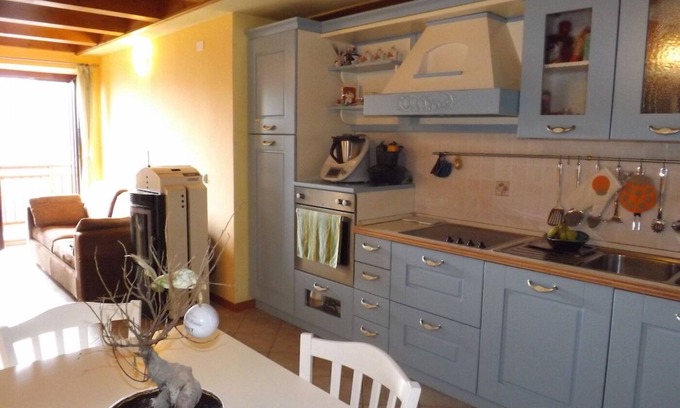 Malosco Apartment | Inviting Panoramic Apartment in Malosco with Pool Access