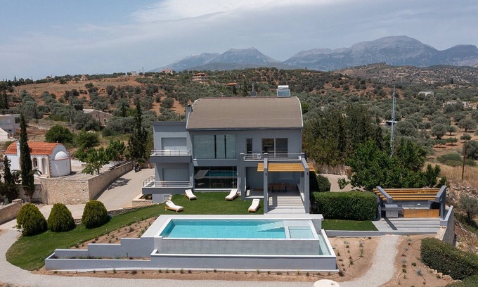 Mires Villa | Scenic Mountain View Villa with Private Pool for Families