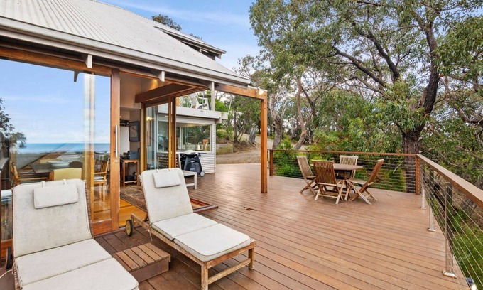 Fairhaven House | Tranquil Beach Retreat: Oceanfront Bliss Awaits You