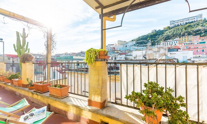 Quartieri Spagnoli Apartment | Inviting Panoramic Penthouse in Largo Baracche, Italy