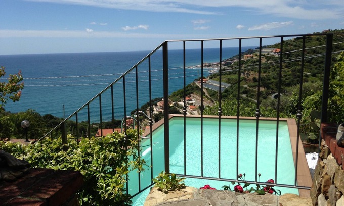 Poggi Apartment | Stunning Panoramic Sea View with Pool & WiFi Amenities