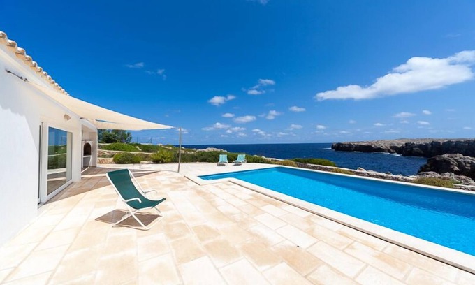 Punta Grossa Villa | Beachfront Haven with Panoramic Sea Views and Pool Access