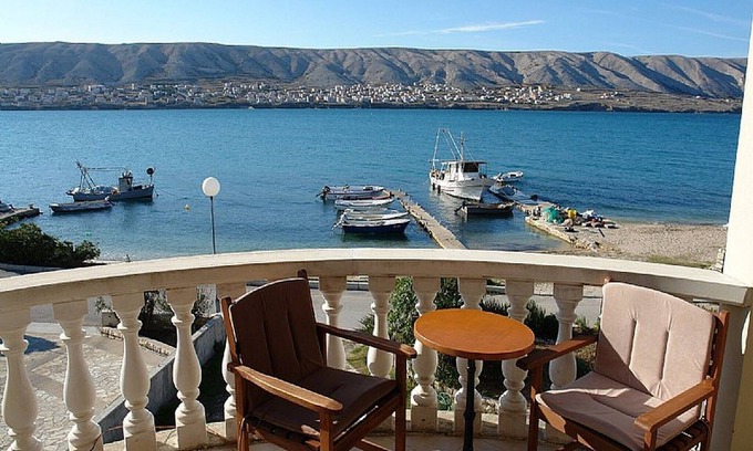 Pag House | Relax at Pansion Gea: Double Room with Balcony & Sea View