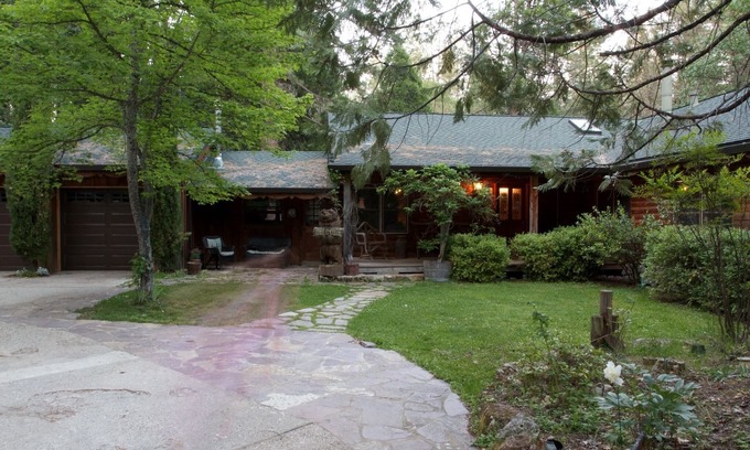 Nevada City Cabin | Papa Bear's Lodge: Family-Friendly Log Cabin with Pool & Spa