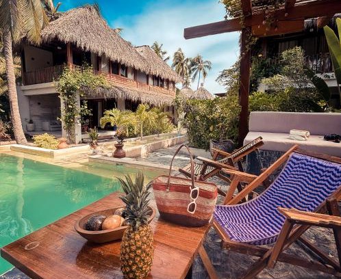 Saladita Villa | Paraíso del Surf, A 50m de las Olas Perfectas, AC, Starlink, Piscina, La Saladita surf