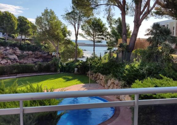 Calafat Apartment | Relax at Paraíso en Cala Llobeta with Oceanfront Pool