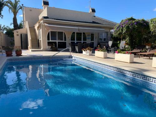 Los Alcazares Villa | Relax at Paradise Garden: Pet-Friendly Oasis with Pool