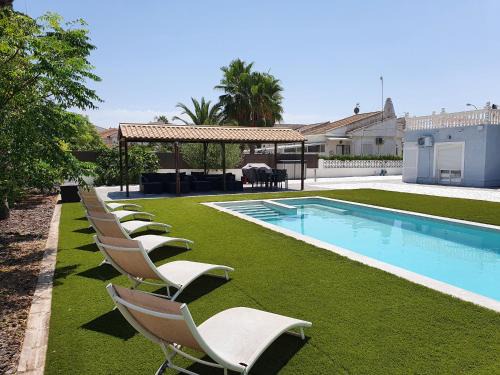 San Luis Villa | Highly Rated Paraiso: Family-Friendly with Pool Access