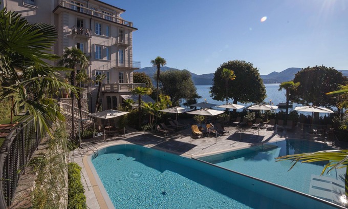 Cannero Riviera Hotel | Indulge at Park Hotel Italia: 4-Star Bliss with Spa & Pool