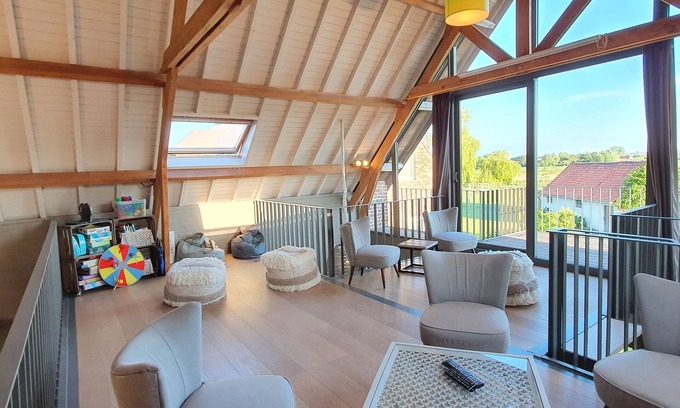 Zwevegem Villa | Ideal PassaDia Vacation Home with Pool & Lake View