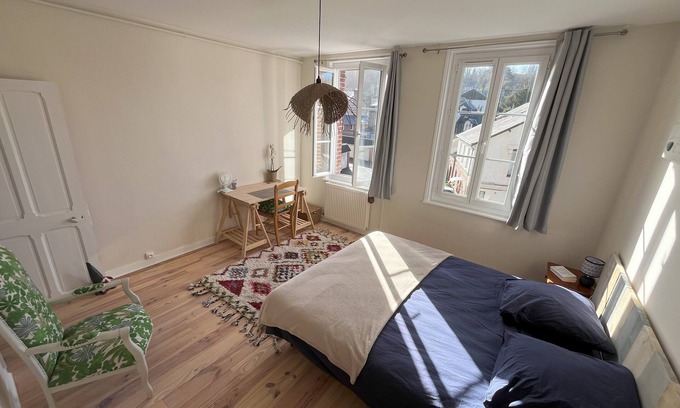 Yport Bed & Breakfast | Pastel Room: Guest Rated 10/10 with Breakfast Included