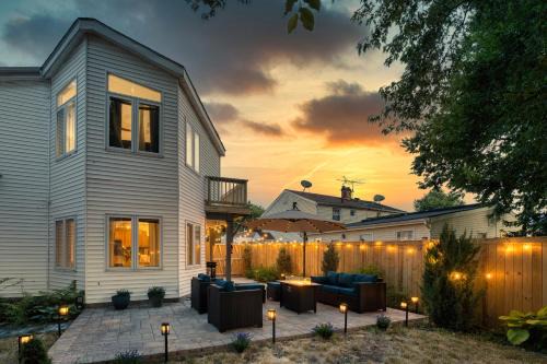 Arlington House | Patio Paradise: Stylish 3BR Home with Pool & Gaming Fun