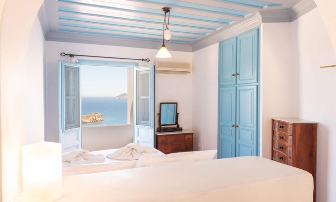 Skala Apartment | Top-Rated Patmos Sea View Studios with Oceanfront Views