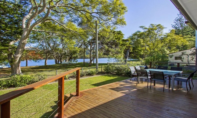 Patonga House | Beautiful Patonga Sunset: Waterfront Holiday House Awaits