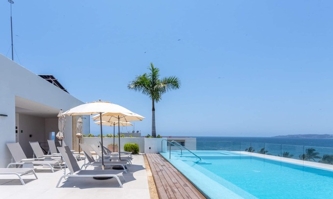 Bucerias Condo | PAVILION 2BR with Rooftop Infinity Pool & Ocean Views