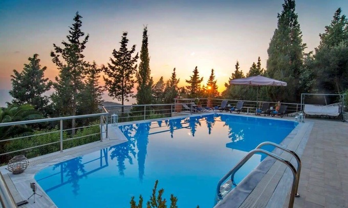 Ieromonachos Villa | Paxoi Serene Oasis: Mediterranean Retreat with Private Pool