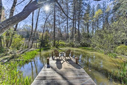 Cedar Ridge House | Serene Grass Valley Cottage with Oceanfront Views and BBQ