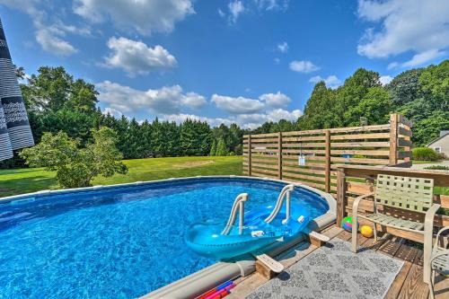 Browns Summit House | Unique Family Farmstead with Pool and Spa Amenities