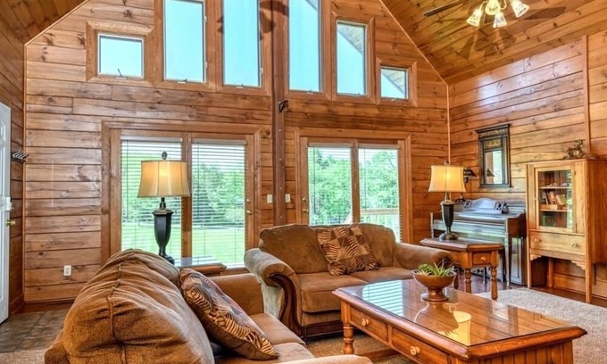 Centerville Cabin | Serene Hills Retreat Lodge with Ocean View and Hot Tub
