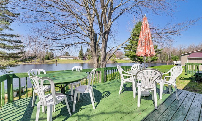 West Branch House | Serene Lakefront Retreat with Deck in West Branch