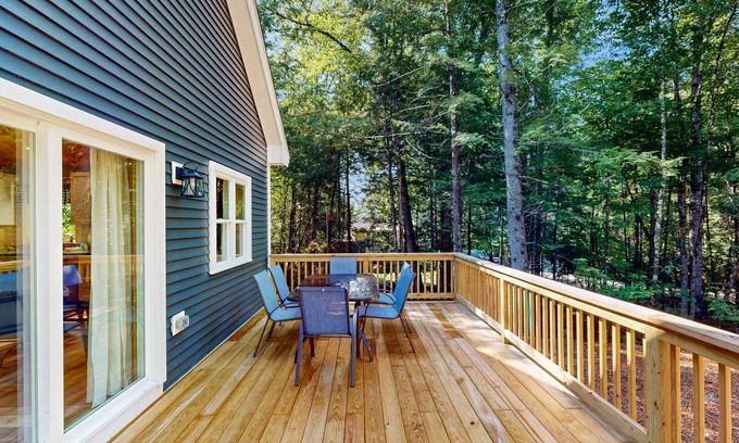 Wolfeboro House | Peaceful new cabin, close to downtown, rail trail & beaches for all seasons fun