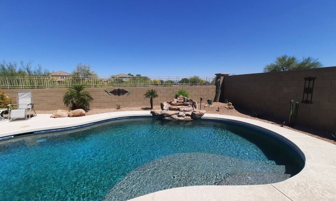 Tartesso House | Relaxing Desert Oasis Home with Private Pool & Spa in Phoenix