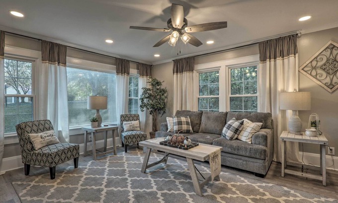 Cedar Falls House | Serene Renovated Home with Spa and Deck on Half Acre