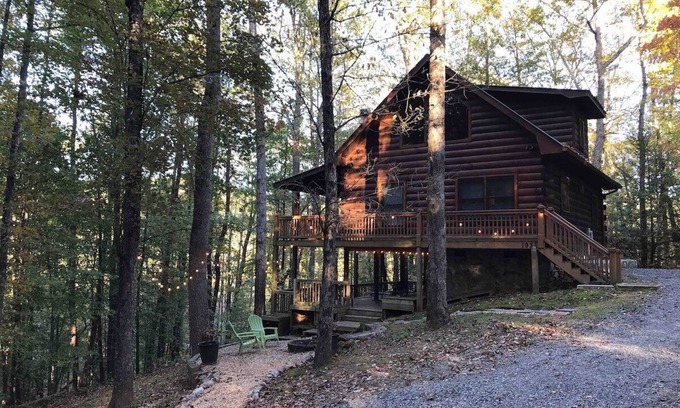 Cherry Log Cabin | Tranquil Retreat Near Blue Ridge with Spa & Family Perks