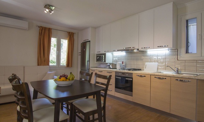 Lakka Apartment | Serene Studio with Ocean View in Lakka Village