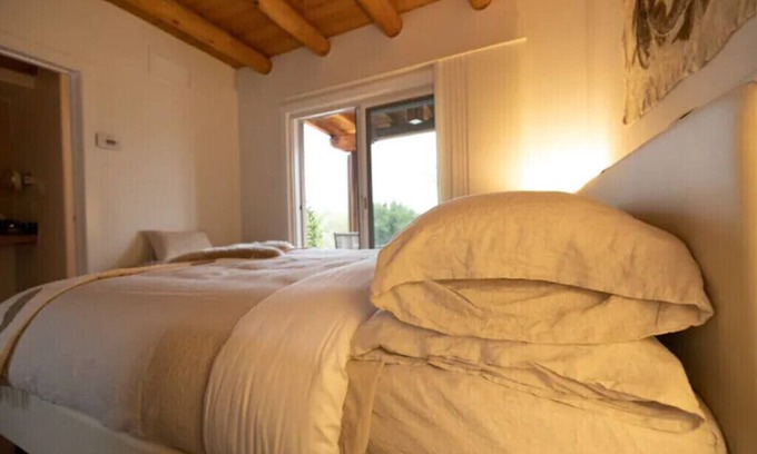 Ojo Caliente Apartment | Pet-Friendly San Juan Queen Room in Desert Inn