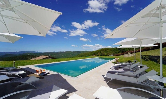 Zignago Villa | Tranquil Villa with Pool and Scenic Mountain Views