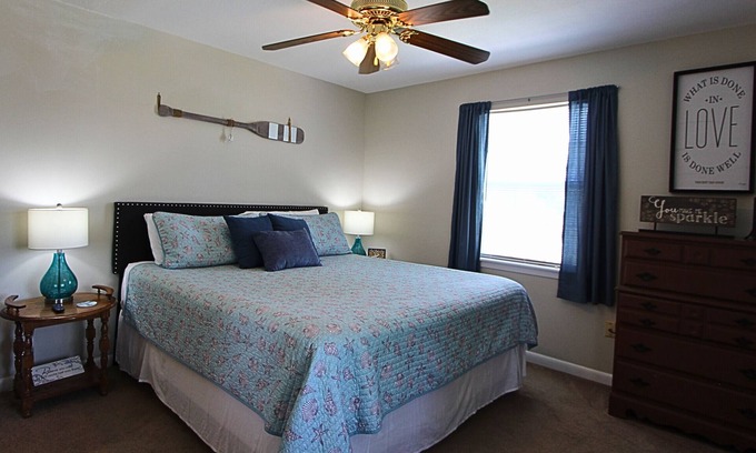 Shoreline Park House | Tranquil Waterfront Retreat with Private Dock & Pool