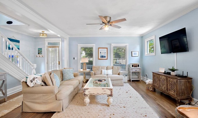 Cape Charles House | Prime Location on Tree-Lined Street with Ocean Views