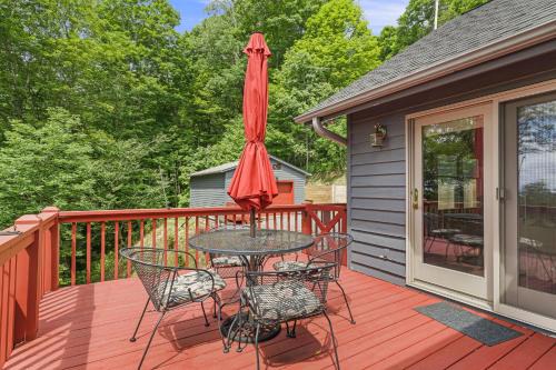Wolf Laurel House | Cozy Peak Living Mountain Home with Pool and Fireplace