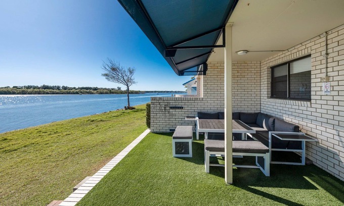 Yamba Apartment | Relax at Peninsula Court 5, Watch Dolphins from Your Room