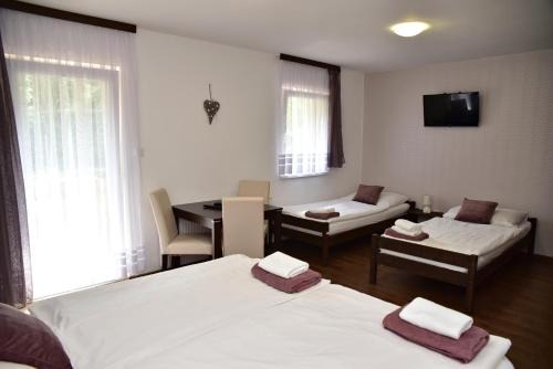 Mikulov v Krusnych Horach House | Discover Pension U Krbu: Pet-Friendly Retreat with Hot Tub