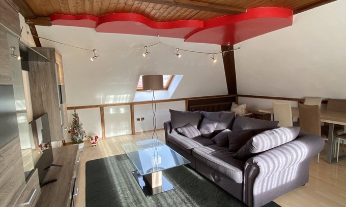Langensteinbach Apartment | Spacious Penthouse with Terrace - Perfect for 10 Guests