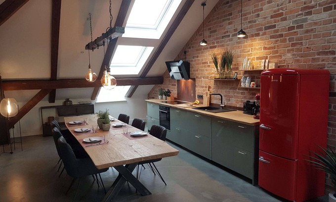 Nordstadt Apartment | Experience the Penthouse at the Old Arsenal with Ocean Views