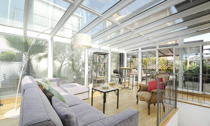 Carrobbio Apartment | Two-Level Penthouse with Beautiful Terrace & Spa Amenities